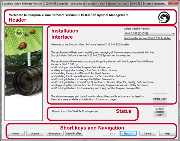 Installer User Interface