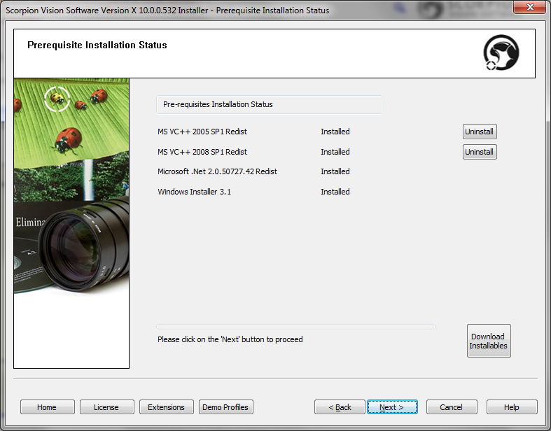 Pre-requisites Installation Page