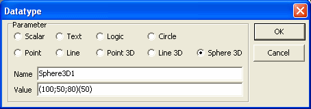 New DataType Sphere3D