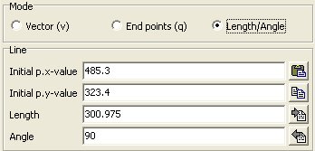 ExternalLine LengthAngle Mode